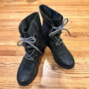 Sorel Joan of Artic Wedge II Boots Quarry Size 8.5